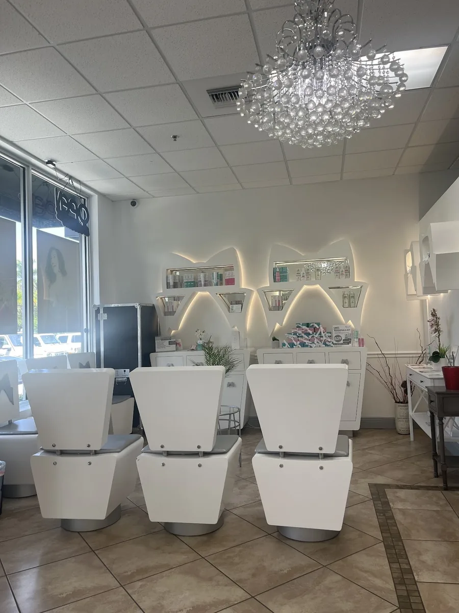 Reception area inside the Boynton Beach spa