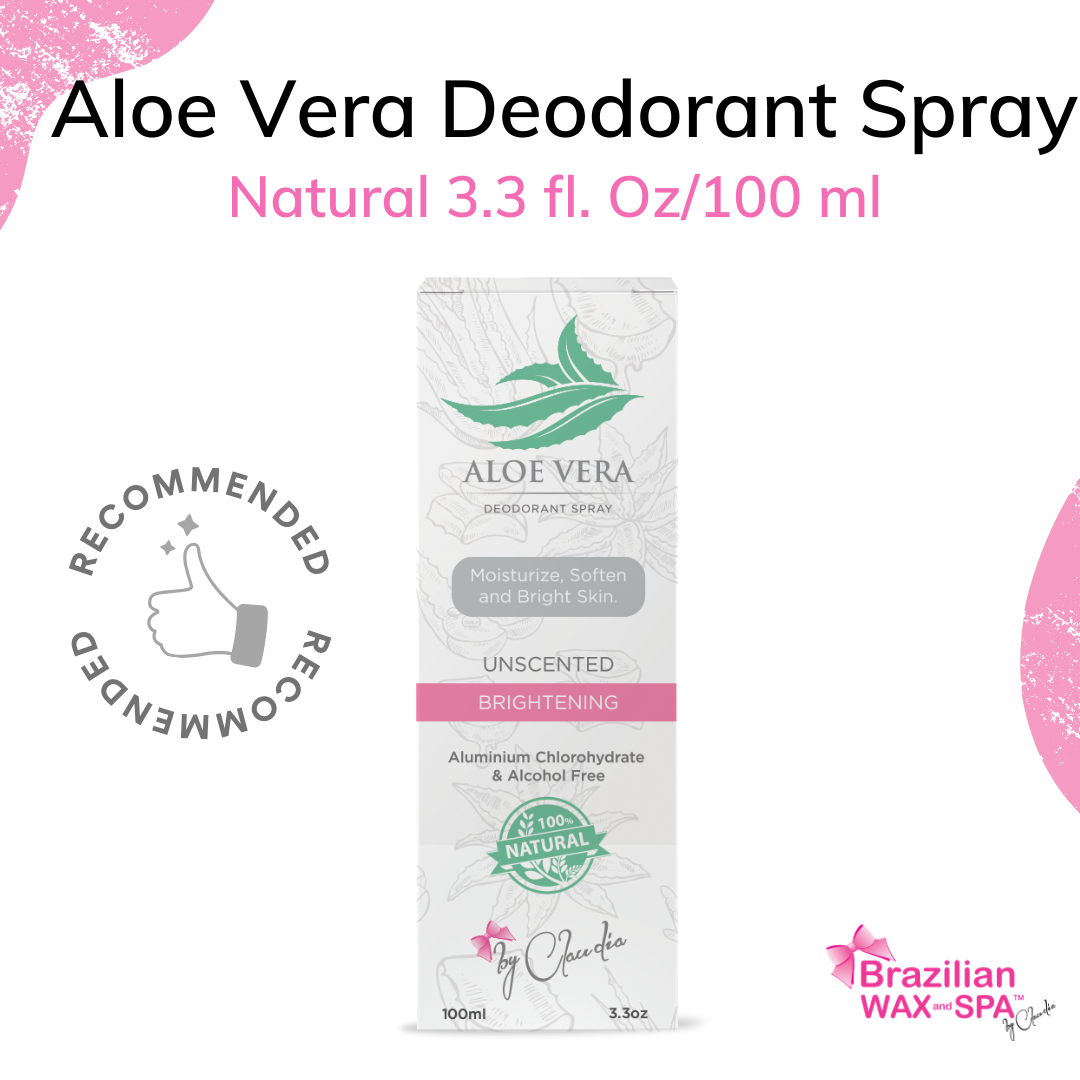 Aloe Vera Deodorant Brightening (100ml) (Unscented)  Brazilian Wax and Spa
